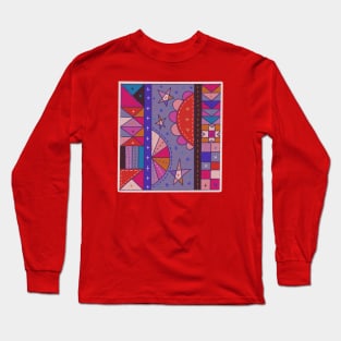 Colorful Quilted Hemispheres Long Sleeve T-Shirt